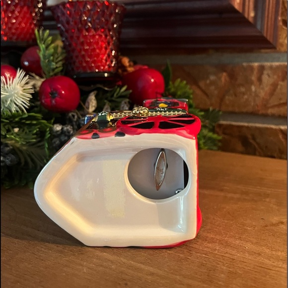 Rare Mr Christmas 1990’s Porcelain Train Moving Musical Christmas Tree Ornament - Picture 7 of 7